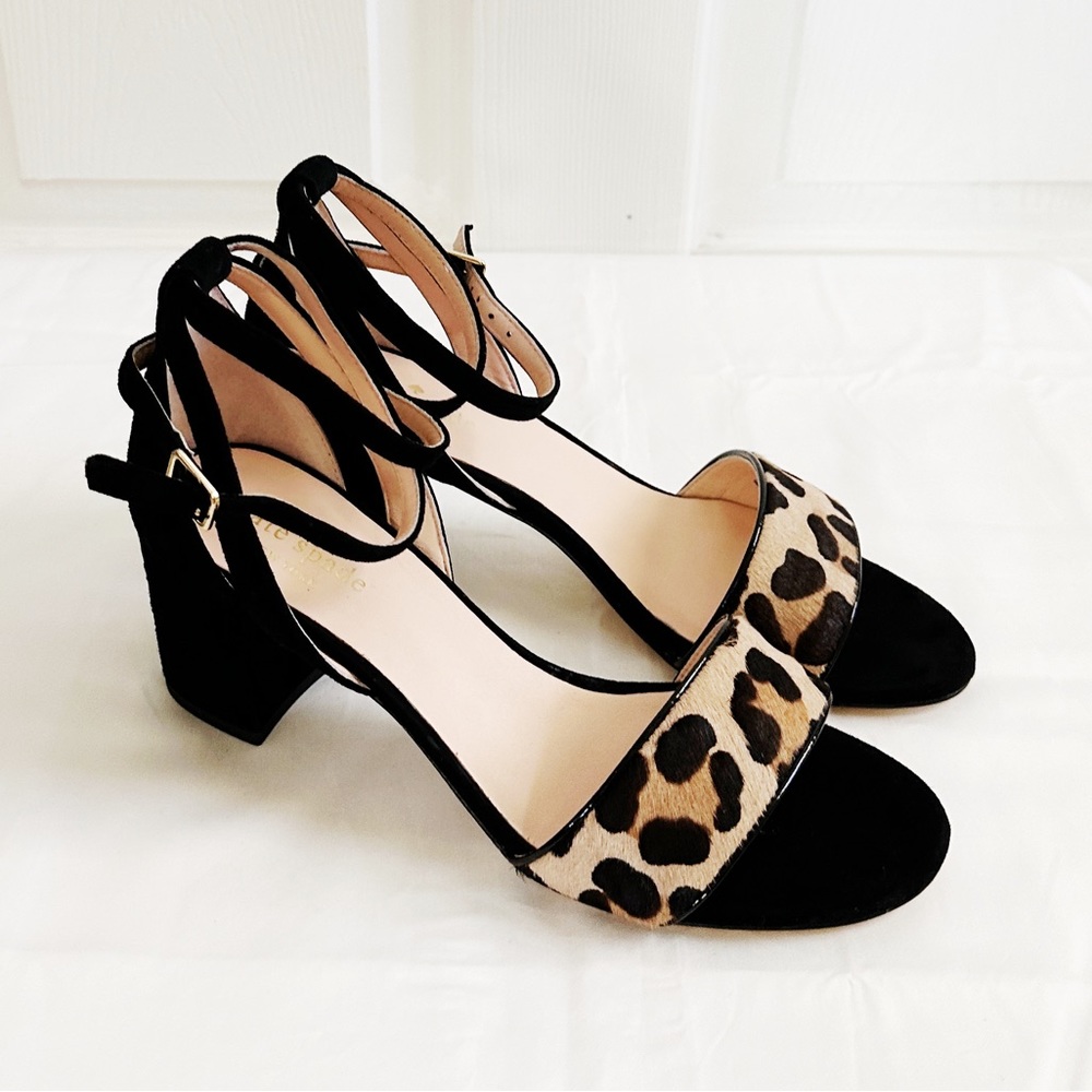 Kate Spade suede block heel sandals - Picture 5 of 6